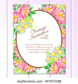 Abstract flower background with place for your text
