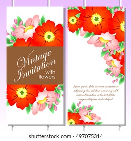 Abstract flower background with place for your text