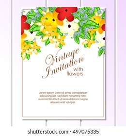 Abstract flower background with place for your text