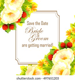 Abstract flower background with place for your text