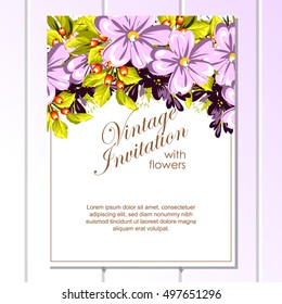Abstract flower background with place for your text
