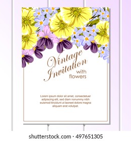 Abstract flower background with place for your text