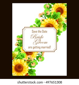 Abstract flower background with place for your text