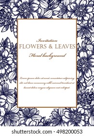 Abstract flower background with place for your text