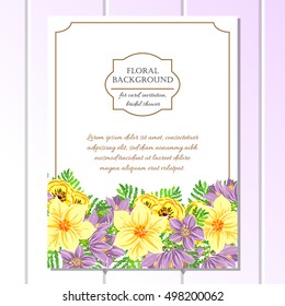 Abstract flower background with place for your text