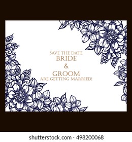 Abstract flower background with place for your text