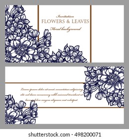 Abstract flower background with place for your text