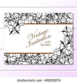 Abstract flower background with place for your text