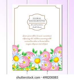 Abstract flower background with place for your text