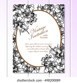 Abstract flower background with place for your text