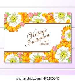 Abstract flower background with place for your text