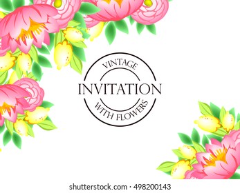 Abstract flower background with place for your text