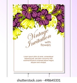 Abstract flower background with place for your text