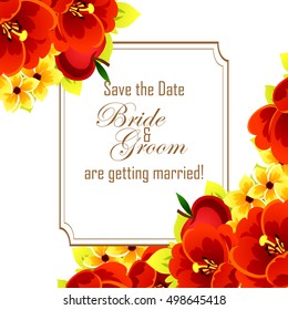 Abstract flower background with place for your text