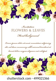 Abstract flower background with place for your text