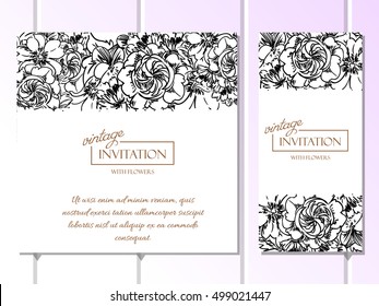 Abstract flower background with place for your text