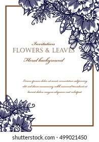 Abstract flower background with place for your text