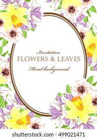 Abstract flower background with place for your text