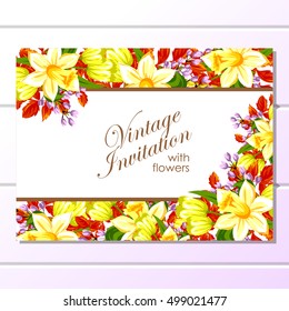Abstract flower background with place for your text