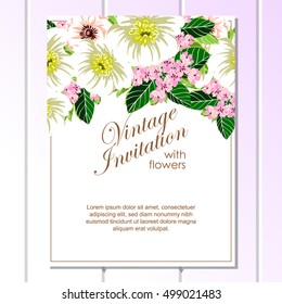 Abstract flower background with place for your text