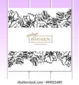 Abstract flower background with place for your text