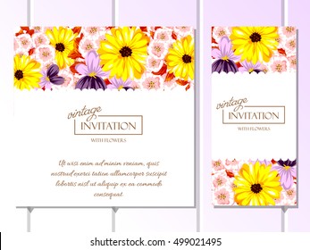 Abstract flower background with place for your text