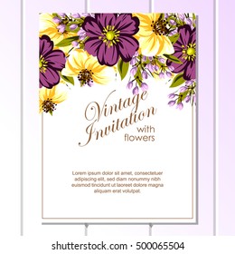 Abstract flower background with place for your text