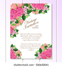 Abstract flower background with place for your text