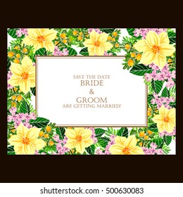 Abstract flower background with place for your text