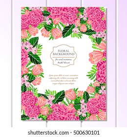 Abstract flower background with place for your text