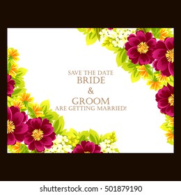 Abstract flower background with place for your text