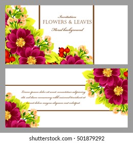 Abstract flower background with place for your text