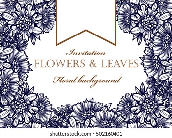 Abstract flower background with place for your text