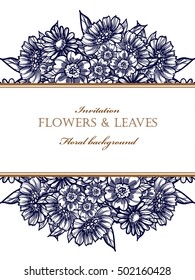 Abstract flower background with place for your text