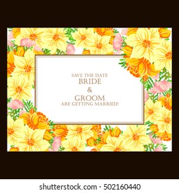 Abstract flower background with place for your text