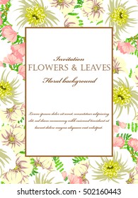 Abstract flower background with place for your text
