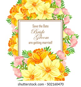 Abstract flower background with place for your text