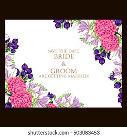 Abstract flower background with place for your text