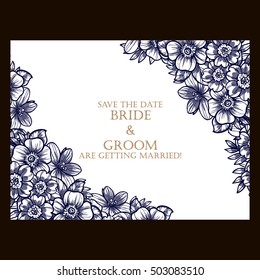 Abstract flower background with place for your text