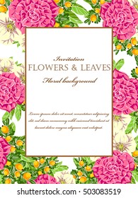 Abstract flower background with place for your text