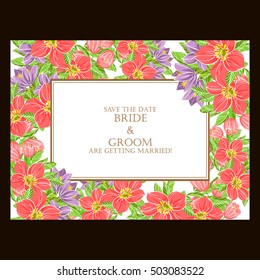 Abstract flower background with place for your text