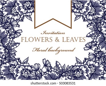 Abstract flower background with place for your text