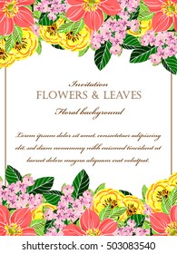 Abstract flower background with place for your text