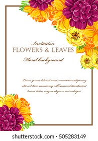 Abstract flower background with place for your text