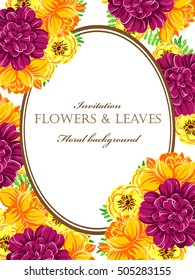 Abstract flower background with place for your text