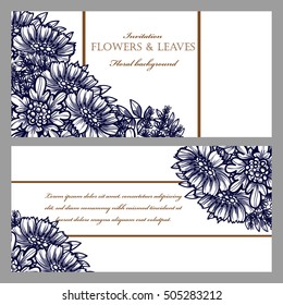 Abstract flower background with place for your text