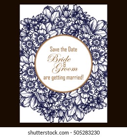 Abstract flower background with place for your text