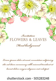 Abstract flower background with place for your text