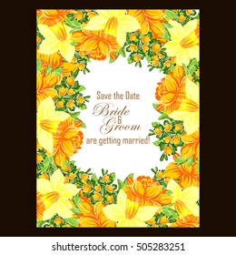 Abstract flower background with place for your text