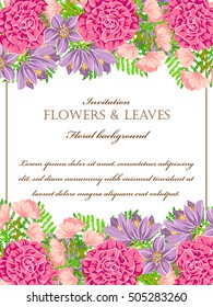 Abstract flower background with place for your text
